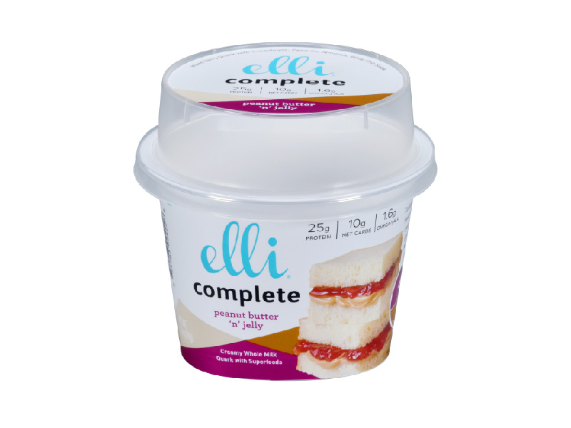 230g round iml plastic yogurt cup with tall height lid