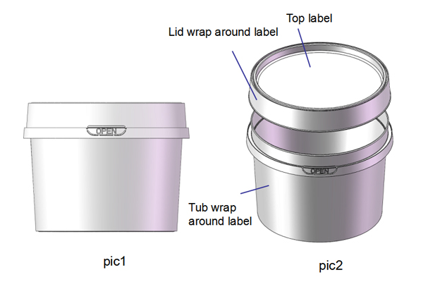 800ml Ice Cream Bucket