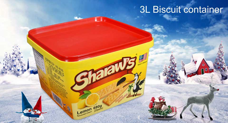 3l IML Plastic Biscuit Container Producing Video