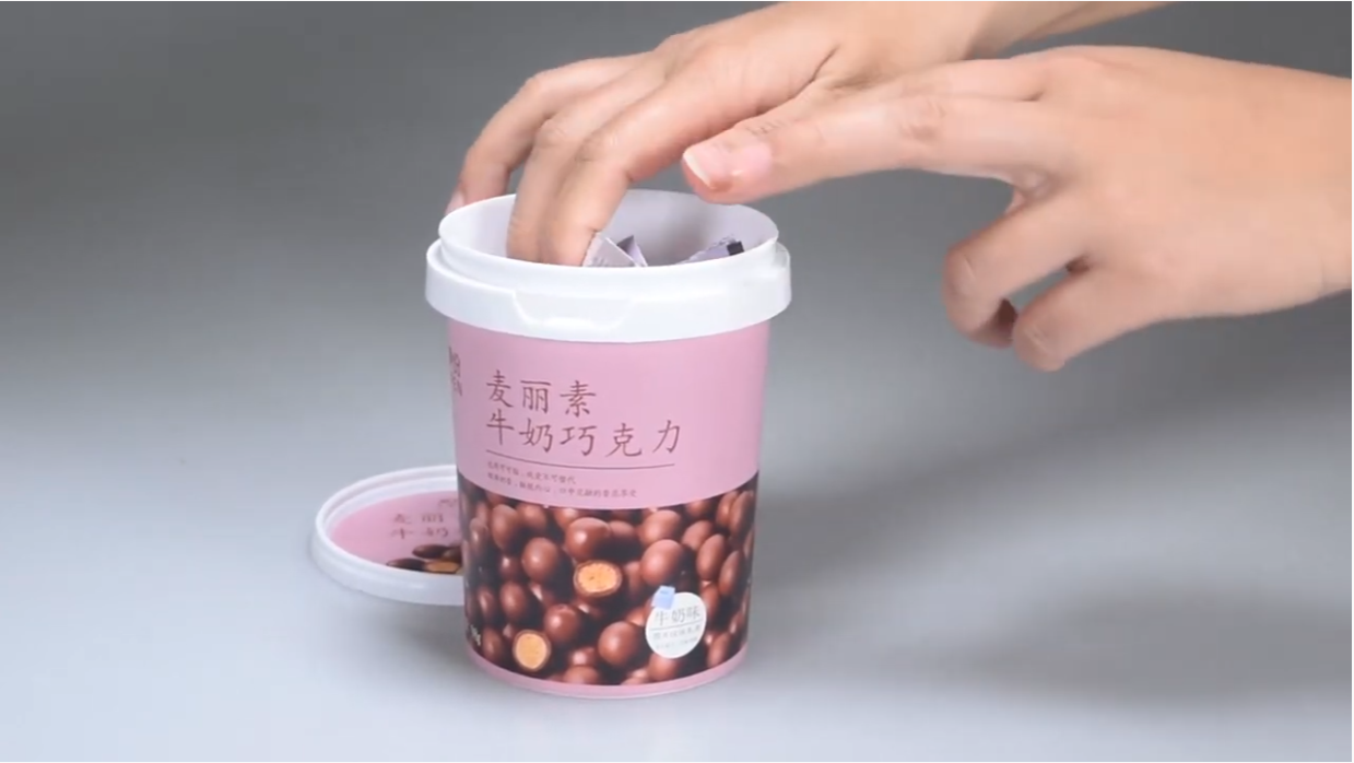 White Plastic Plain Container Producing Video