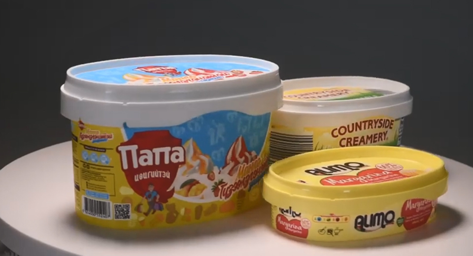 450g Oval Plastic Butter Container Video