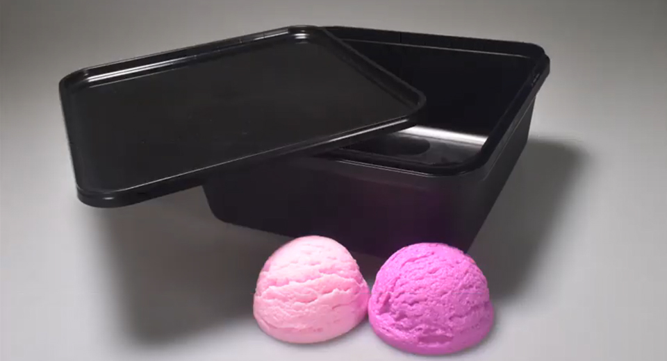 1.5l Square Plastic Ice Cream Container Video