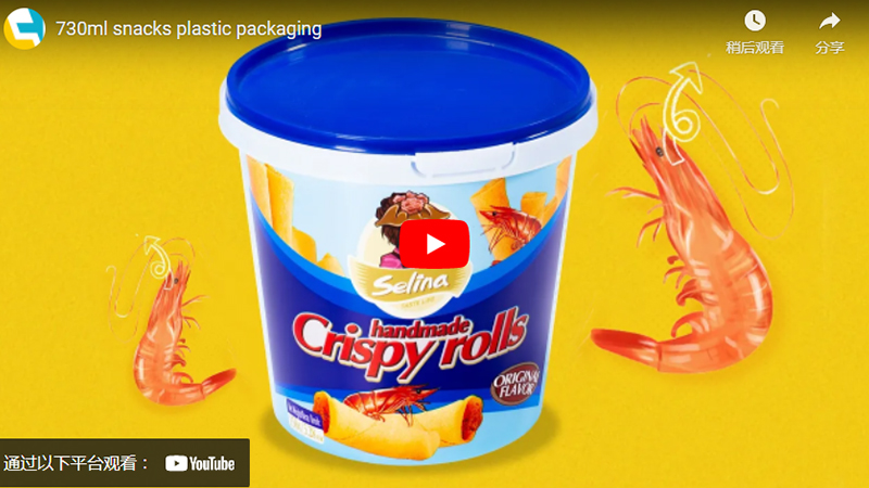 24oz Round Plastic IML Ice Cream Container