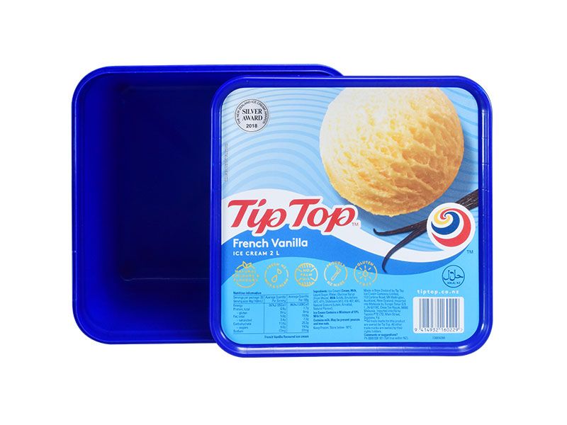 square ice cream container