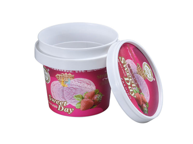 plastic ice cream bucket with lid 2