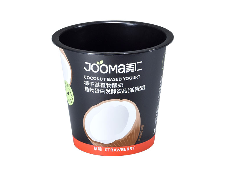 100g round iml plastic yogurt cup with lid and spoon 4