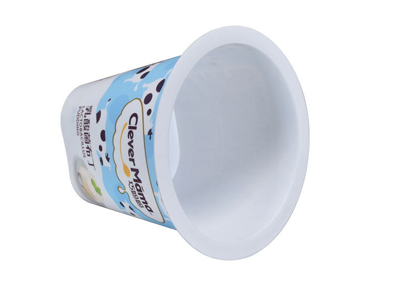 125g plastic iml yogurt cup as bottom square and top round 3