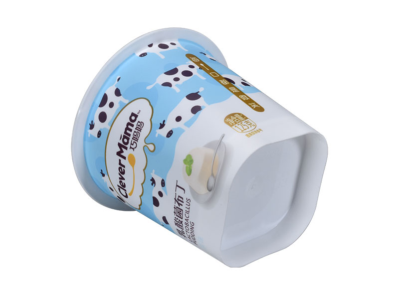 125g plastic iml yogurt cup as bottom square and top round 4