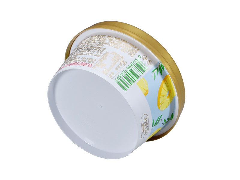 130g plastic iml yogurt cup with lid and spoon 4