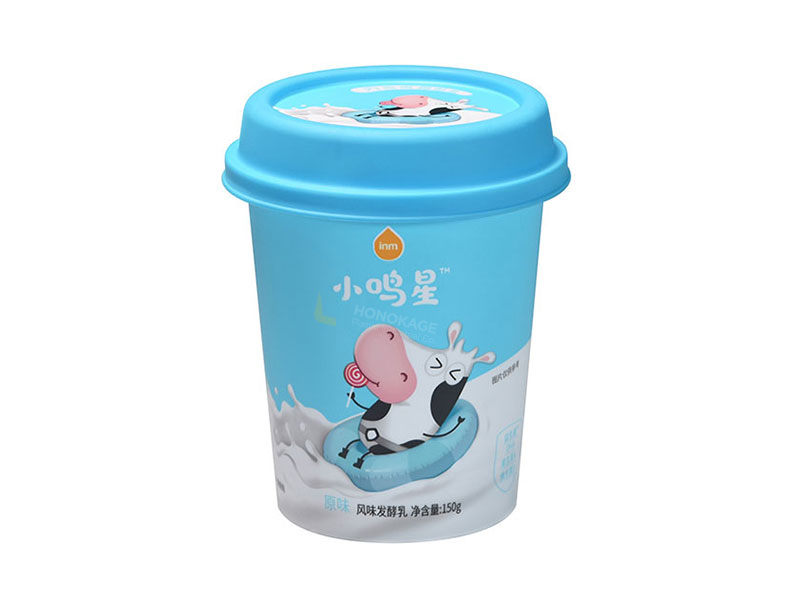 150g PP Yogurt Cup With Lid And Spoon