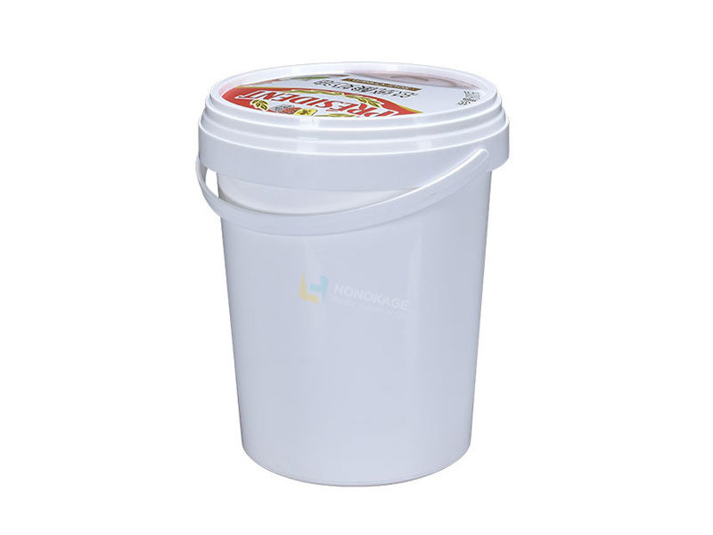 1kg round plastic yogurt container with handle 5
