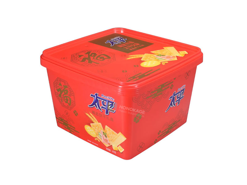 3.5l Square IML Plastic Container