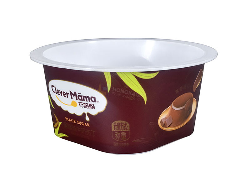 70g Plastic Yogurt Cup As Shape Is Bottom Square And Top Round