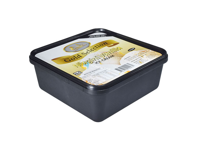 2l Square Plastic IML Ice Cream Container Wholesale Manufacturer