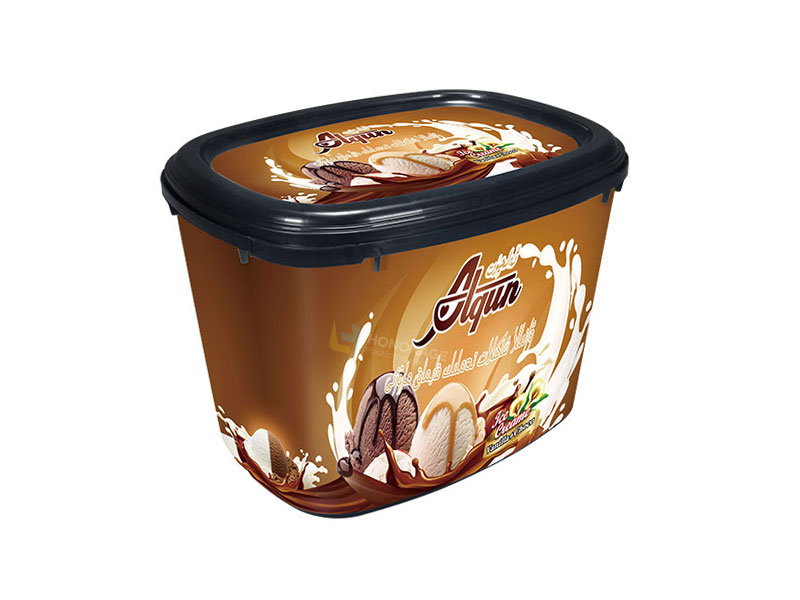 2l Oval IML Plastic Ice Cream Container