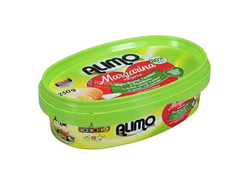 250g oval butter container made by polypropylene pp material 1