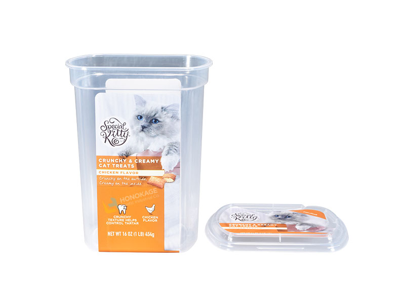 16oz rectangular iml pet food storage container 5