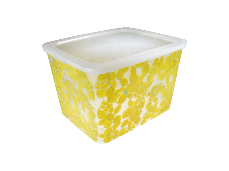 in mould labelling plastic storage container 1