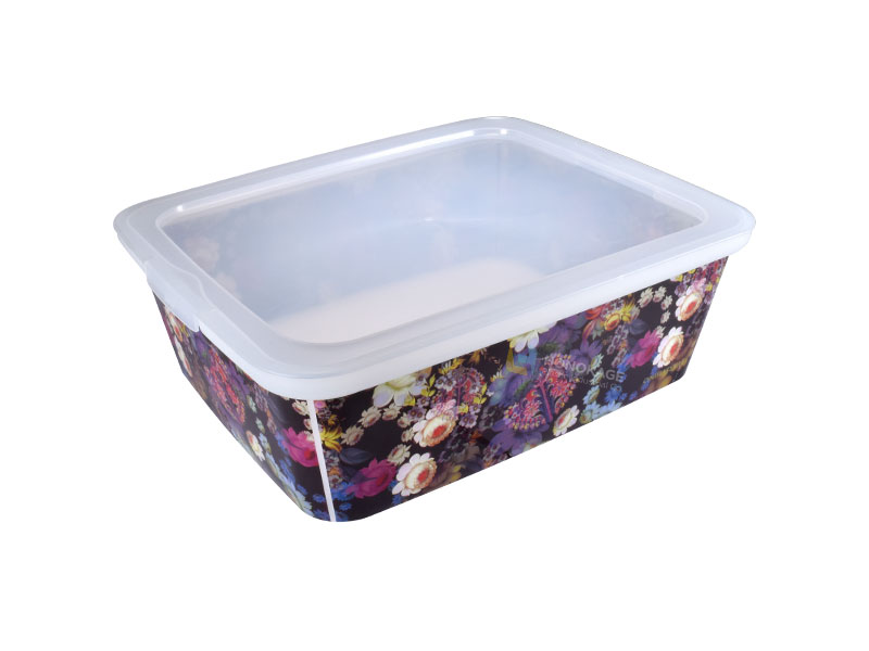 in mould labelling plastic storage container 2