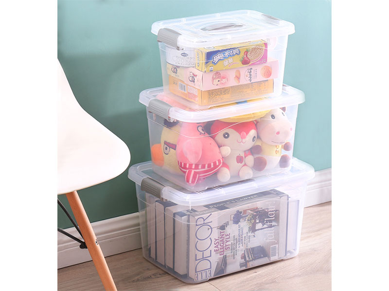 transparent plastic storage container in rectangular shape 4