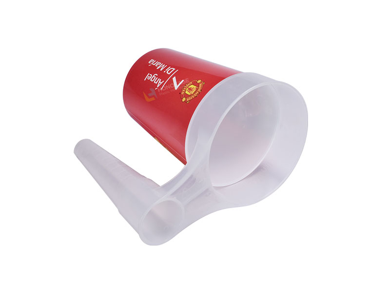transparent printed stadium cup with handle 5