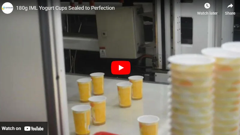 180g IML Yogurt Cups Sealed to Perfection