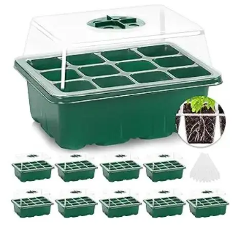 Plastic Planters, Seed Raising Kits, and Mini Greenhouses Crafted from 100% Recycled PP Material