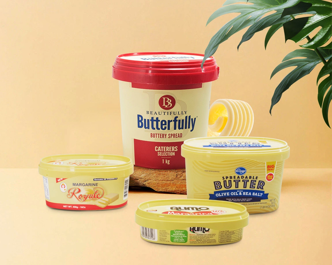Butter and Margarine Containers are tailored for Freshness
