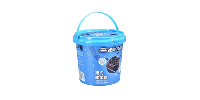 1.2l Round IML Plastic Chocolate Buckets