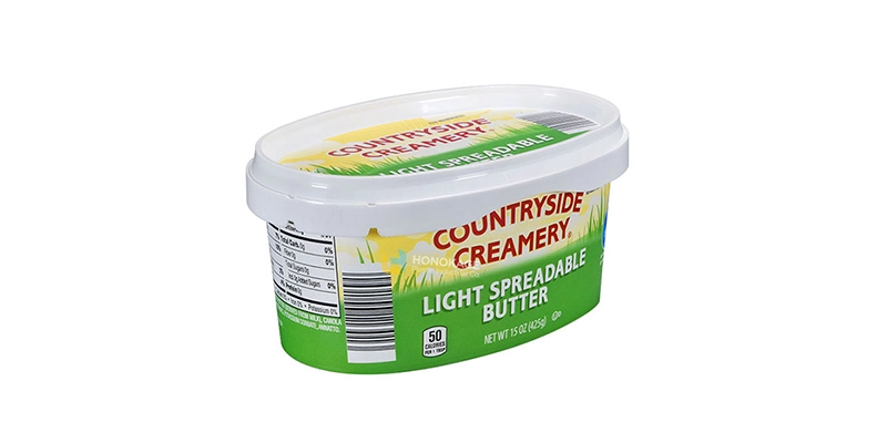450g Oval Plastic Butter Container