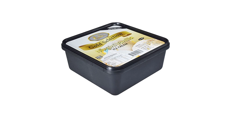1.5l Square Plastic Ice Cream Container
