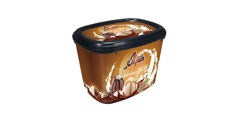 2l Oval IML Plastic Ice Cream Container